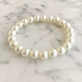 AMELIA cream pearl stretch bracelet