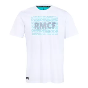 Bernabéu Neon Lights Camiseta Hombre Estampado RMCF Blanco