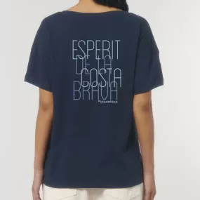 Camiseta ESPERIT DE LA COSTA BRAVA  Azul Marino  Mujer