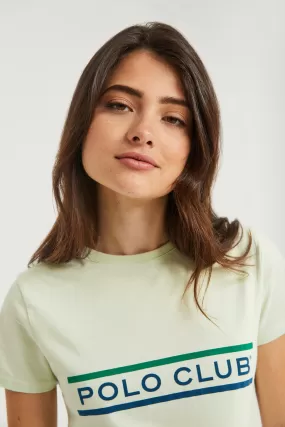 Camiseta verde con print Neword Polo Club