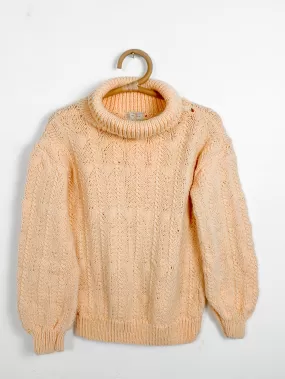 Handmade by Hazel Pale Apricot Knit Turtleneck