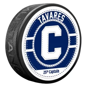 John Tavares Puck - Captain Jersey Stitch