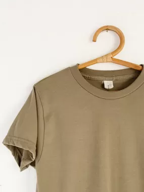 Olive Worn In Tee-Shirt