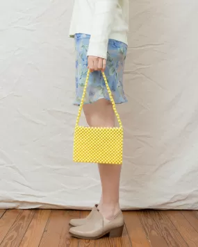 Vintage 1960 Yellow Beaded Bag